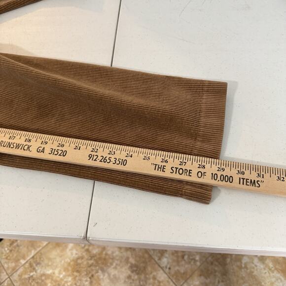Brooks Brothers Clark Corduroy Dress Pants Mens 36x30 Brown Actual 36X29 Stretch - Picture 10 of 12